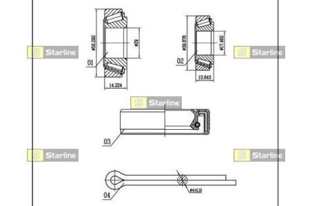 Підшипник колісний STARLINE LO 03519