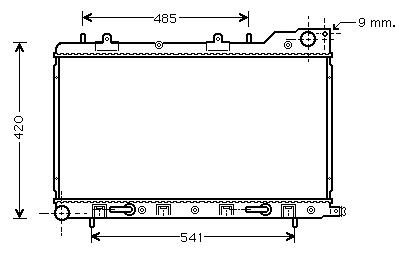 Радіатор охолодження SUBARU FORESTER (2002) 2.0 STARLINE SU2054
