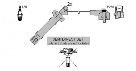 Комплект кабелiв запалювання STARLINE ZK 4626 (фото 1)