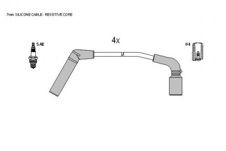 Комплект кабелiв запалювання STARLINE ZK 8792