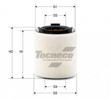 Фільтр повітряний VW Polo/Skoda Fabia II 09- Tecneco AR10822S (фото 1)