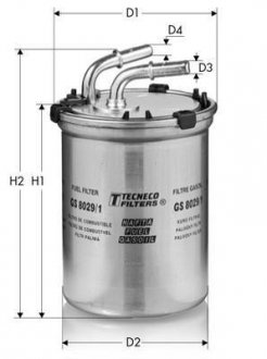 Фільтр паливний Seat Ibiza 1.2TDI, 2.0TDI Skoda Fa Tecneco GS80291 (фото 1)