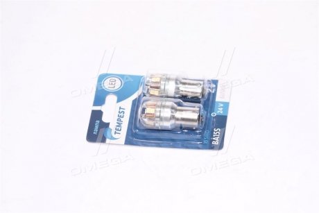 Лампа LED покажчиків поворотів і стоп-сигналів 24V BA15S 15SMD WHITE <> TEMPEST Tmp-LX17-S25-24