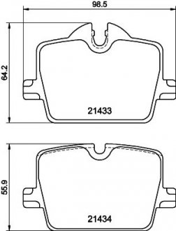 Колодки гальмівні (задні) BMW 3 (G20/G21/G80/G81)/Z4 (G29) 18-/4 (G22/G82) 20-(з датчиком) (Trw) Q+ TEXTAR 2143301