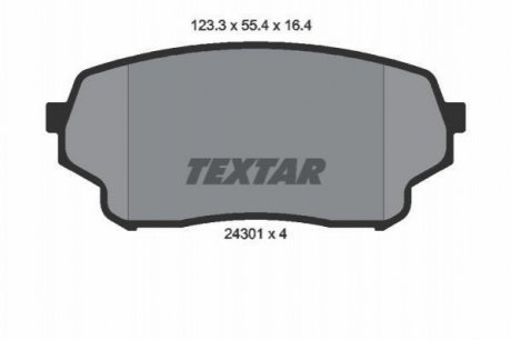 Гальмівні колодки дискові TEXTAR 2430101
