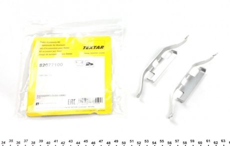 Планка супорта (заднього) прижимна (к-кт) VW T5/Touareg 03- (Teves) TEXTAR 82077100