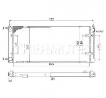 Радіатор THERMOTEC D7W028TT