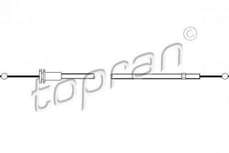 Трос замка капота TOPRAN / HANS PRIES 102988