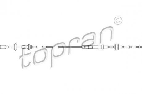 Трос газу TOPRAN / HANS PRIES 103081