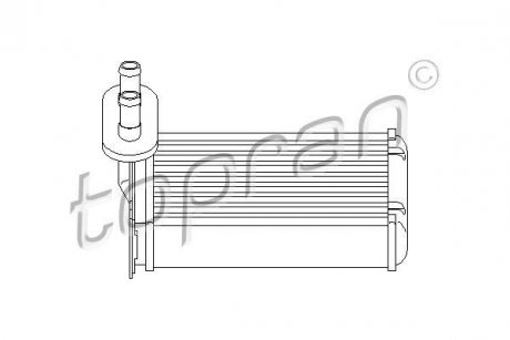 Радиатор отопителя салона TOPRAN / HANS PRIES 103147