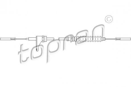 Тросик газа TOPRAN / HANS PRIES 103300 (фото 1)