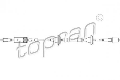 Тросик спидометра TOPRAN / HANS PRIES 109 050