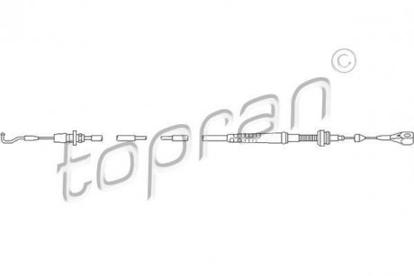 Трос газу TOPRAN / HANS PRIES 109857