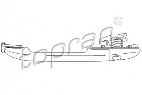Ручка пер.=зад. двери TOPRAN / HANS PRIES 109 911