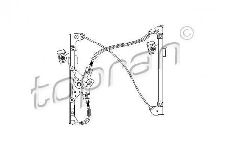 Склопідіймач передній правий TOPRAN / HANS PRIES 111256
