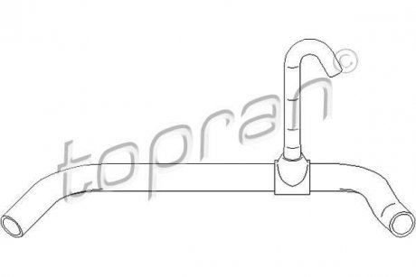 Патрубок системы охлаждения TOPRAN / HANS PRIES 111799
