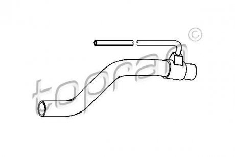 Патрубок системы охлаждения TOPRAN / HANS PRIES 111978