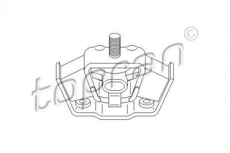 Подушка двигуна TOPRAN / HANS PRIES 400040