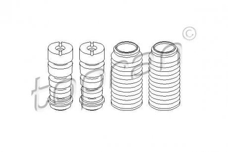 Пылезащитный комплект на 2 амортизатора TOPRAN / HANS PRIES 915 017