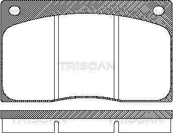 Колодки гальмівні передні (невент. диски) discovery TRISCAN 811010799