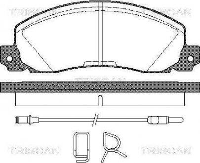 Колодки гальмівні передні TRISCAN 811025846