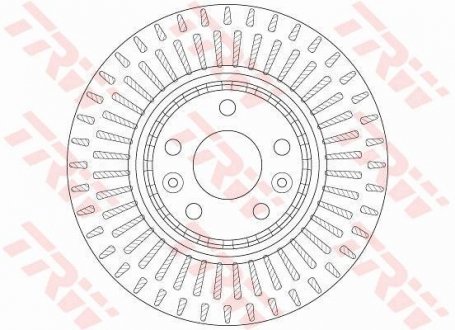 Гальмівний диск TRW DF6208S (фото 1)