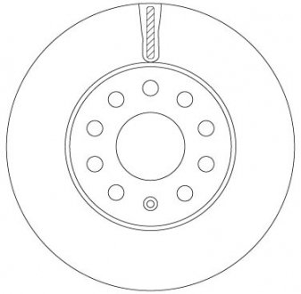 Диск гальмівний SEAT/SKODA/VW Leon/Octavia/Golf "F D=276mm "14>> TRW DF6903S