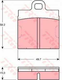 Гальмівні колодки TRW GDB103