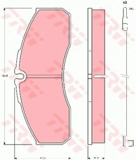 Гальмівні колодки TRW GDB1610