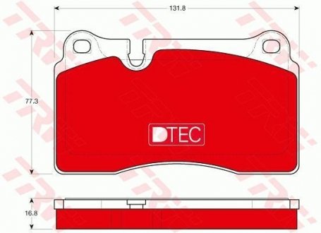 Гальмівні колодки TRW GDB1670DTE