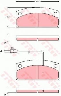 Гальмівні колодки TRW GDB1679