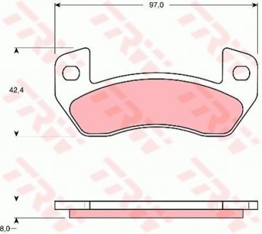 Гальмівні колодки TRW GDB1680