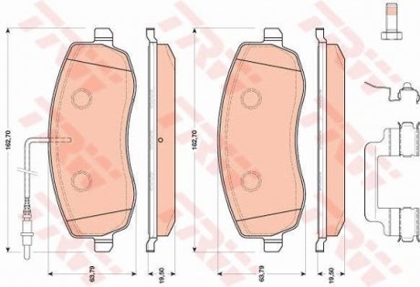 Гальмівні колодки TRW GDB1820