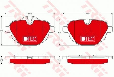 Гальмівні колодки, дискові TRW GDB1840DTE