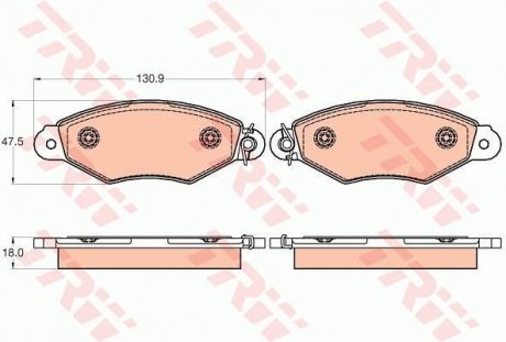 Гальмівні колодки TRW GDB2024