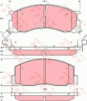 Гальмівні колодки, дискові TRW GDB3086 (фото 1)