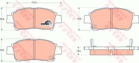 Гальмівні колодки, дискові TRW GDB3218