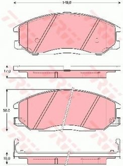 Гальмівні колодки TRW GDB3257