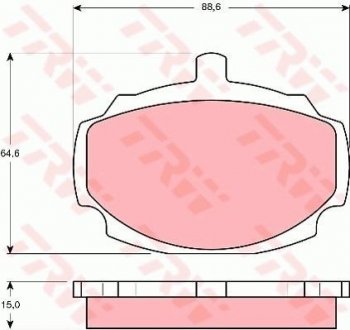 Гальмівні колодки TRW GDB331