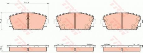 Гальмівні колодки TRW GDB3535