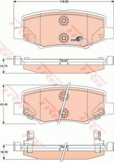 Гальмівні колодки TRW GDB4145