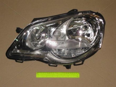 Фара левая VW Polo (05-) с корректором TYC 20-A730-05-2B