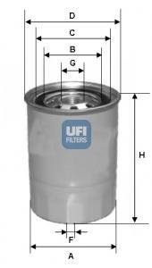 Паливний фільтр UFI 24.423.00