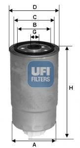 Паливний фільтр UFI 24.529.00