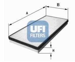 Фільтр, повітря у внутрішній простір UFI 53.155.00