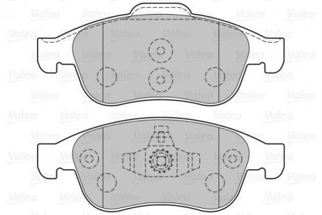 Гальмівні колодки дискові DACIA/RENAULT Dokker/Duster/Lodgy/Captur/Megane/Scenic "1,2-2,0 "F "08>> Valeo 301059