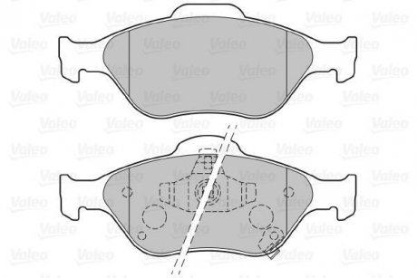 Гальмівні колодки дискові DAIHATSU/TOYOTA Charade/Yaris "1,0-1,5 "F "05>> Valeo 301076