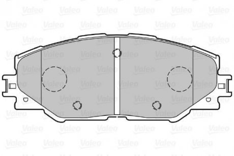 Гальмівні колодки дискові TOYOTA Auris/Prius/Rav4 "1,8-2,5 "F "06>> Valeo 301078