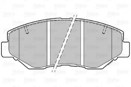 Гальмівні колодки дискові HONDA CR-V "2,0 "F "01-07 Valeo 301757 (фото 1)