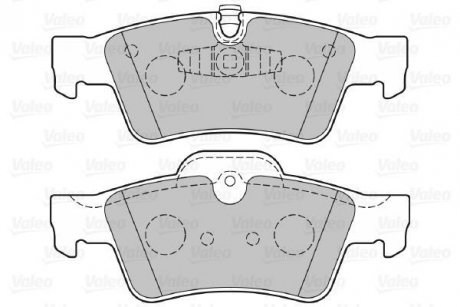 Гальмівні колодки дискові MERCEDES GL-Class/M-Class/R-Class "3,0-6,2 "R "05>> Valeo 301802 (фото 1)